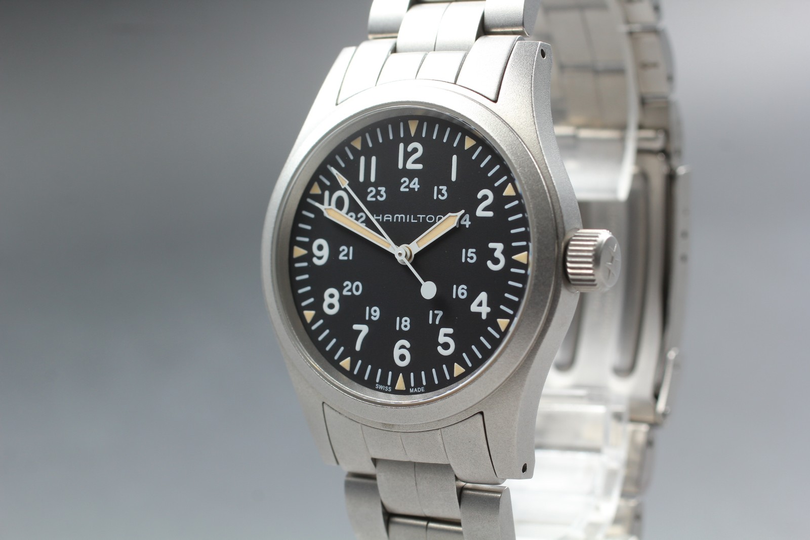 [MINT] HAMILTON Khaki Field Mechanical H694390 38mm Men’s Watch From JAPAN