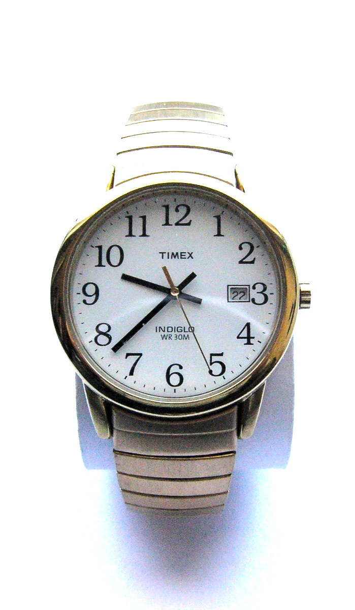 TIMEX T2N090 Gold-Tone Expansion Easy Reader Men’s Watch