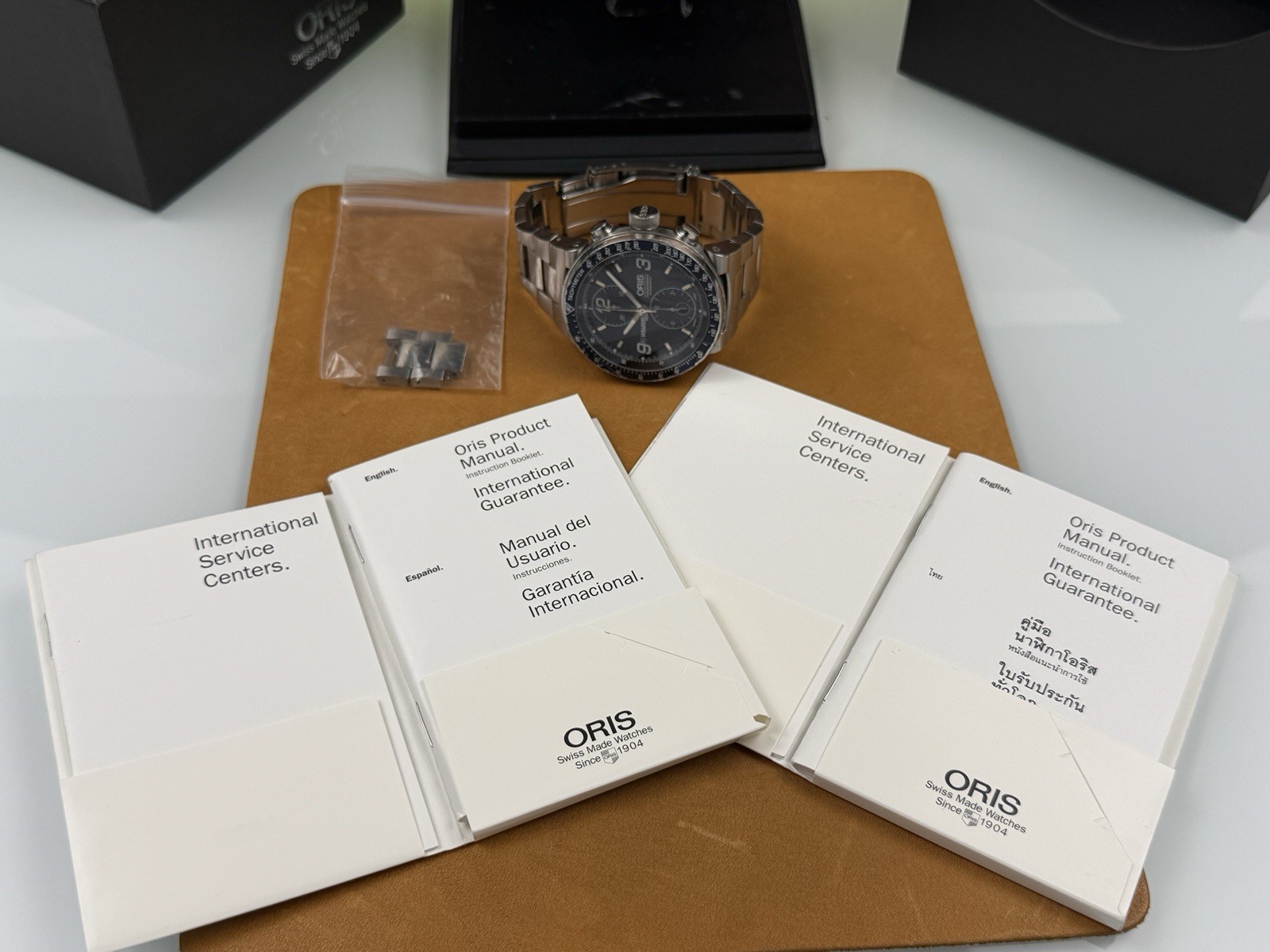 Oris Williams F1 Chronograph 45mm 673 7563 4184 FULL SET AS-IS NON-RUNNING