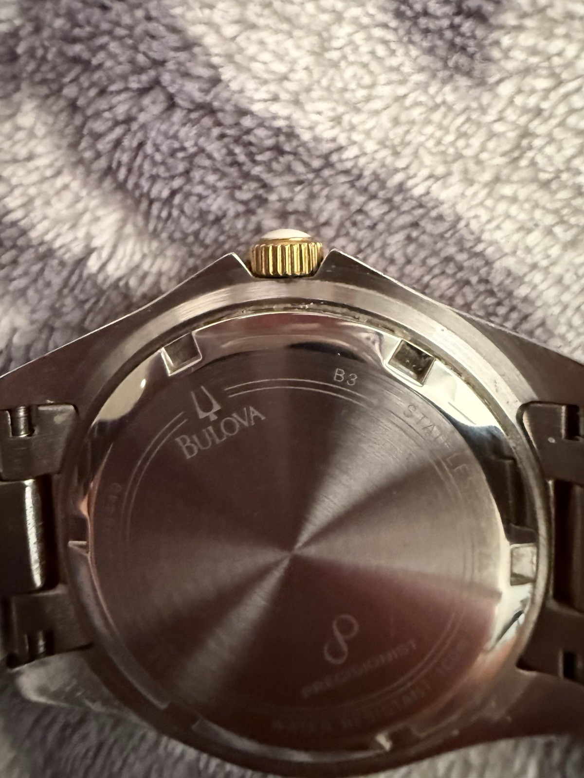 Bulova Precisionist Two Toned Wrist Watch for Women B3 2013 Needs New Battery