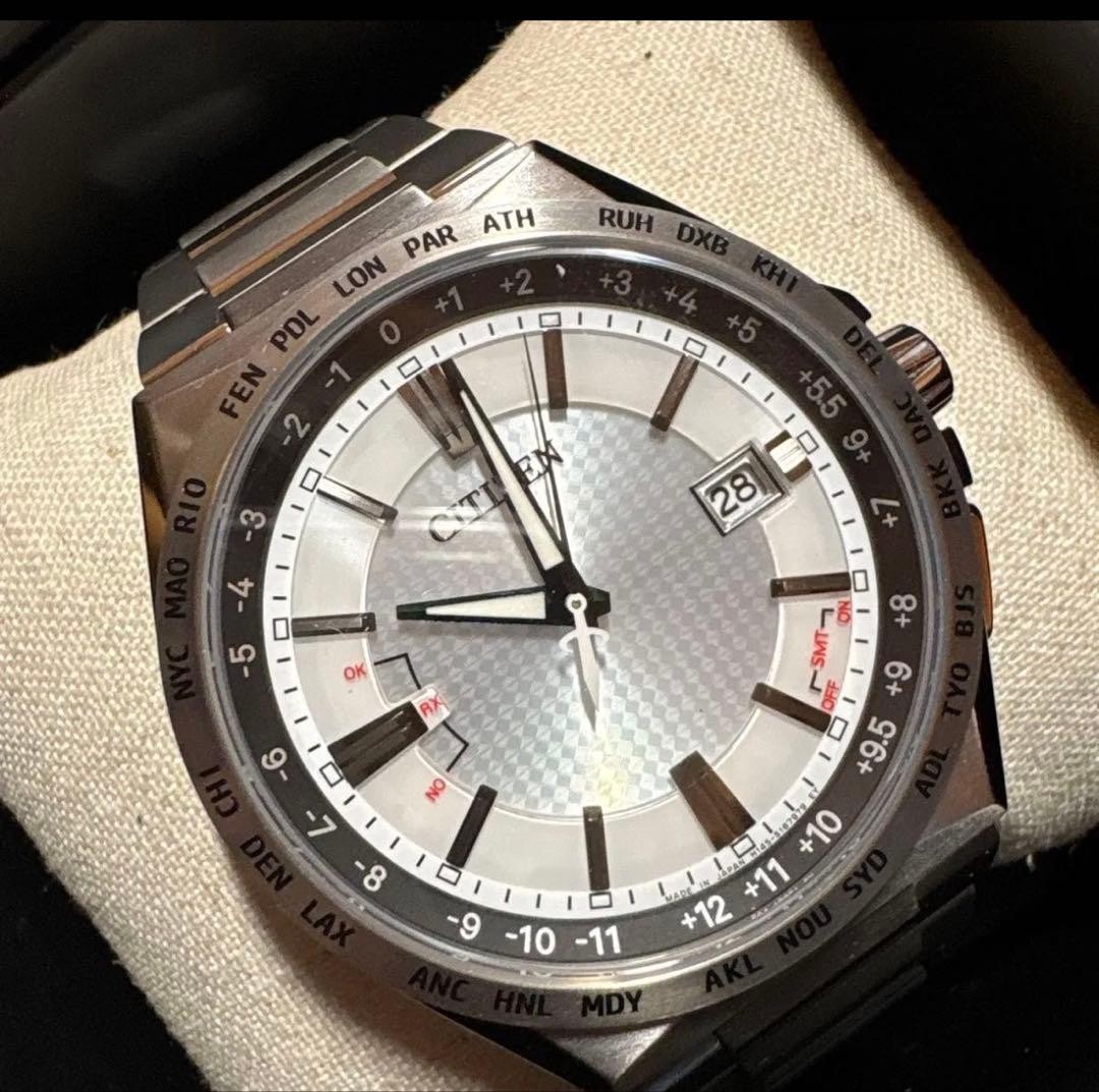 New Citizen Attesa Eco Drive Titanium Band CB0210 54A