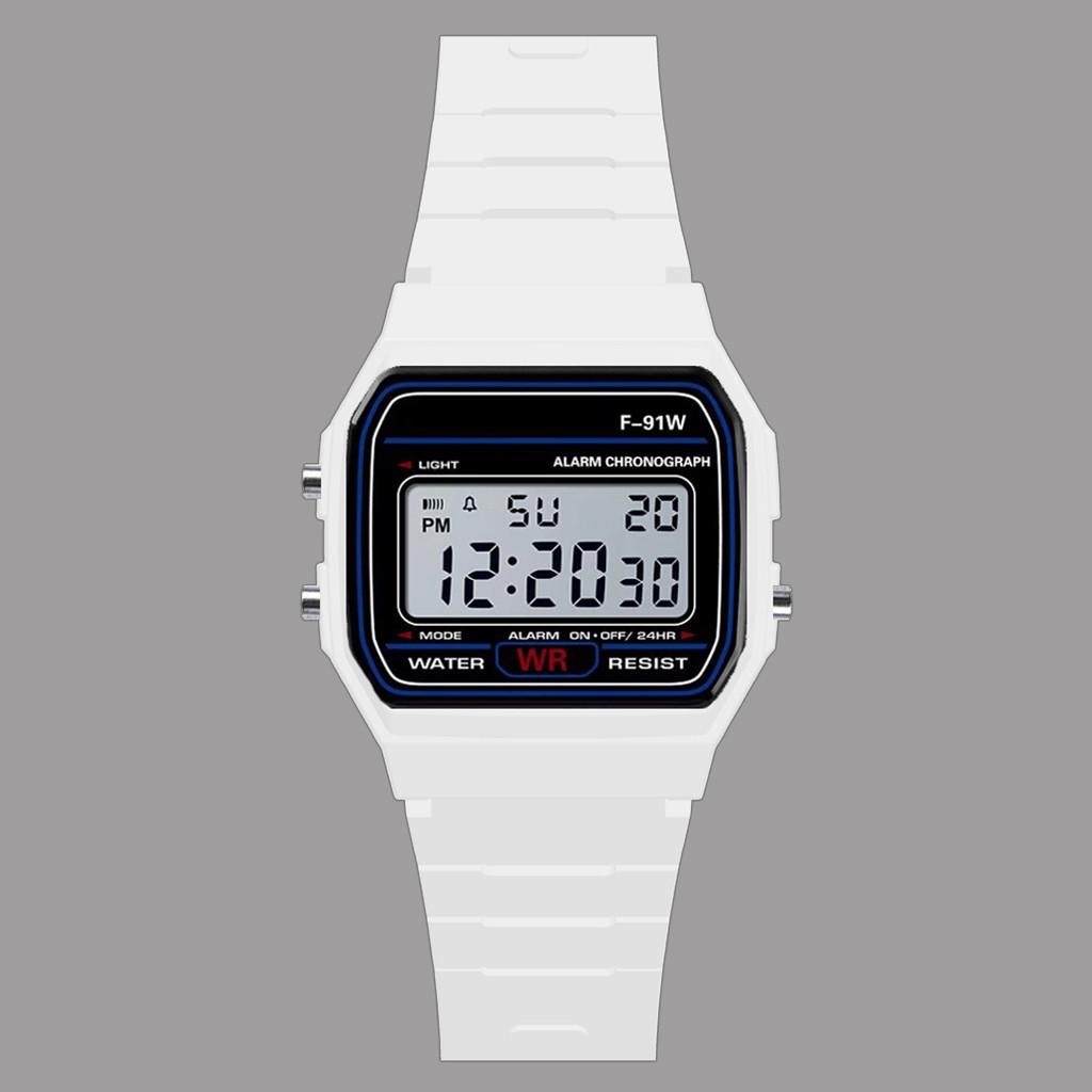 F 91W Classic Digital Resin Strap Watch Stopwatch Chronograph Sport Unisex Men