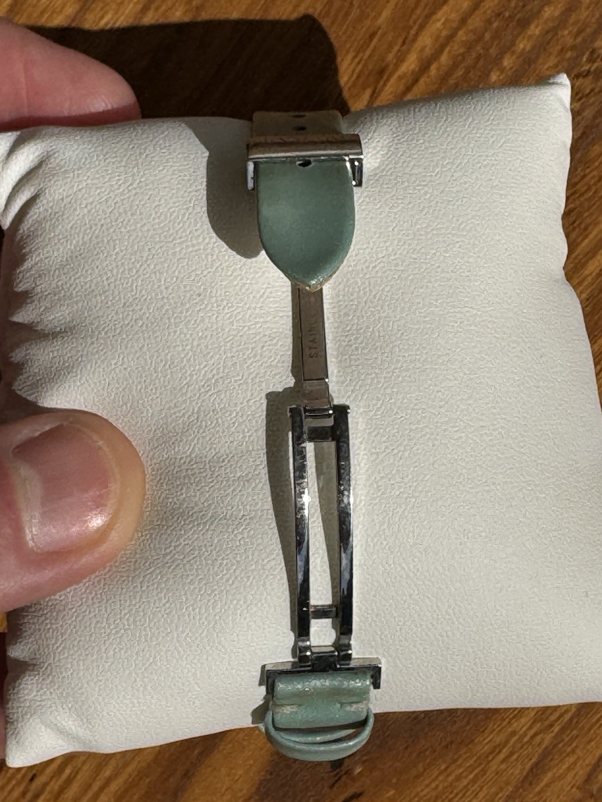 BVLGARI B.zero1 BZ22S 22mm Turquoise/Blue Mother If Pearl Dial Women’s Qz Watch