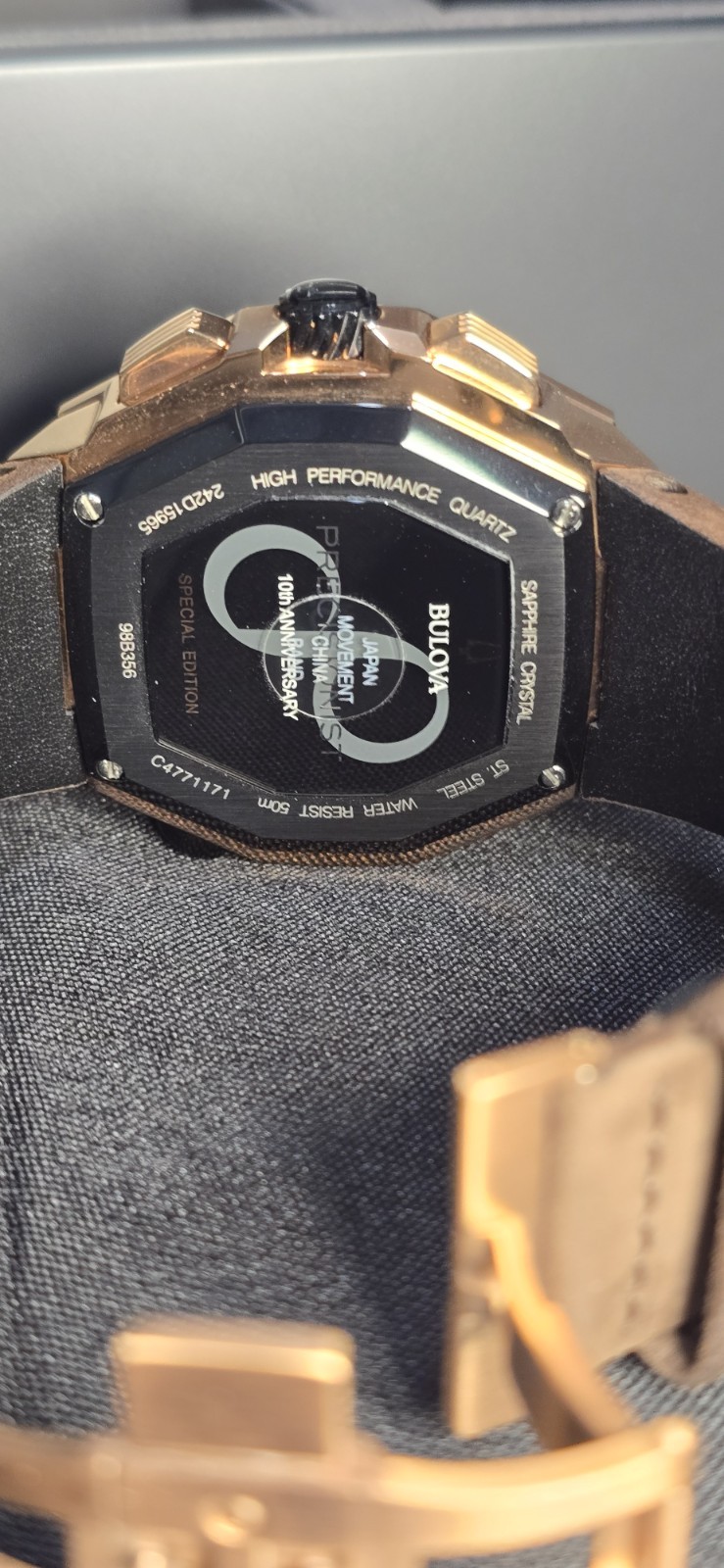 Bulova Precisionist X SE 10TH Anniversary Chrono Rose Gold 98B356