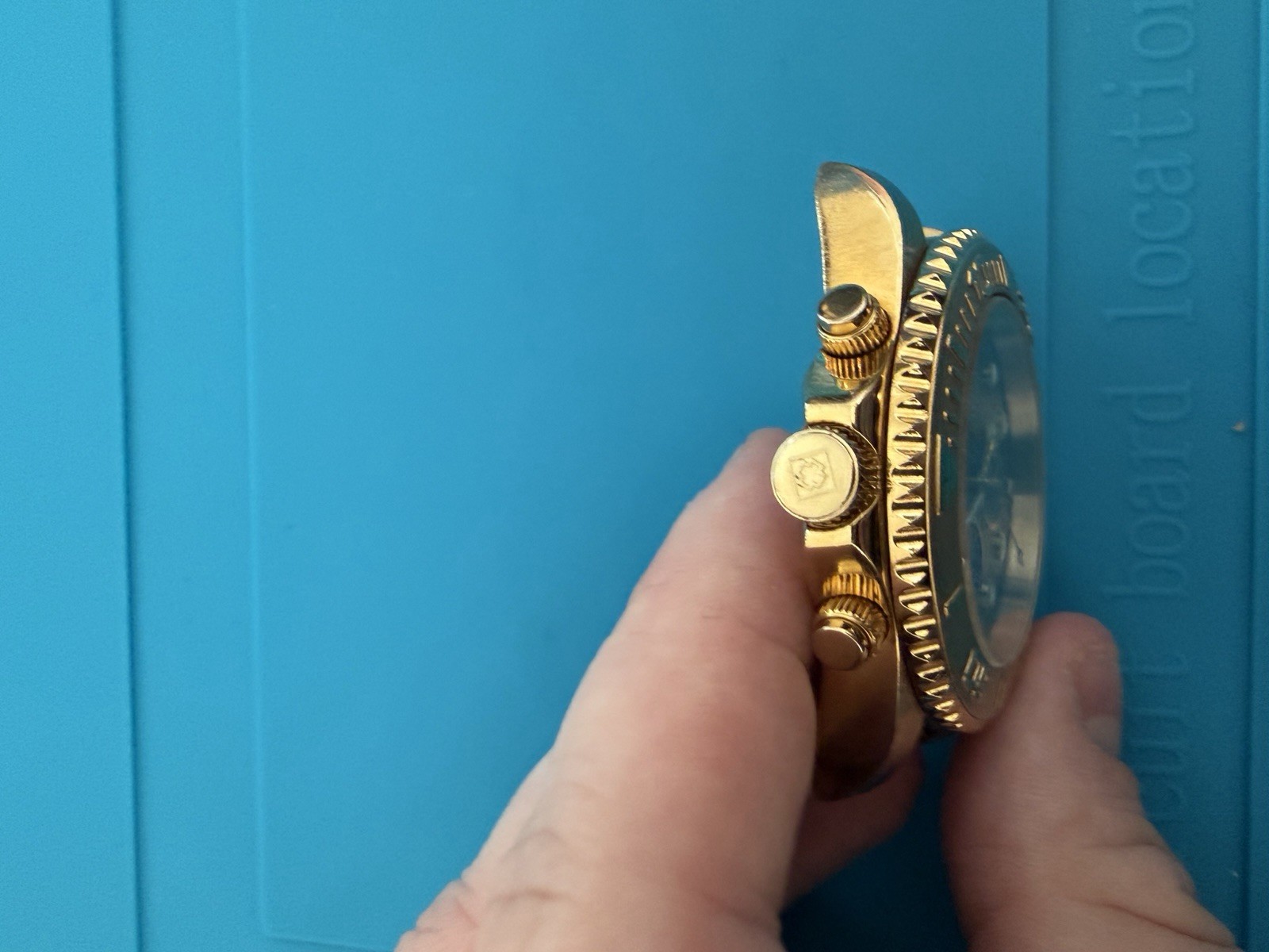Invicta Pro Diver Chronograph Gold Tone Mens Watch 19157 Working Read Desc.