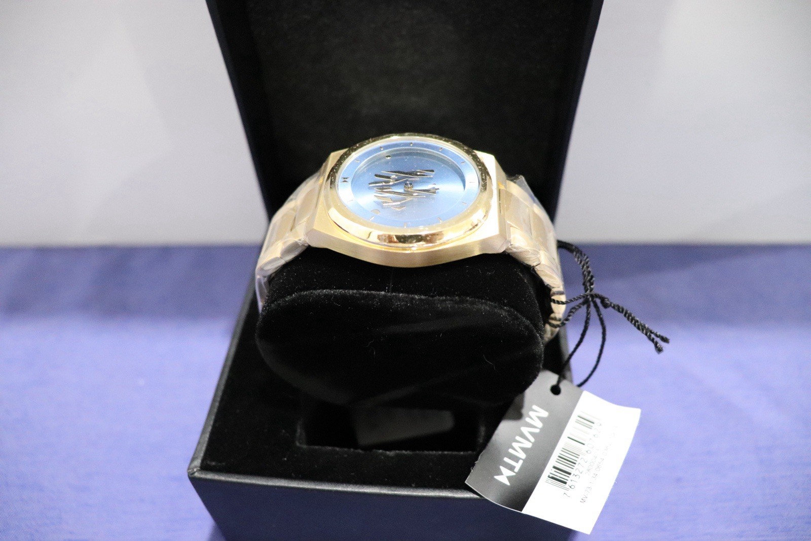 MVMT 11th Anniversary Limited Edition #335/500 Gold Tone Blue Dial Quartz Watch
