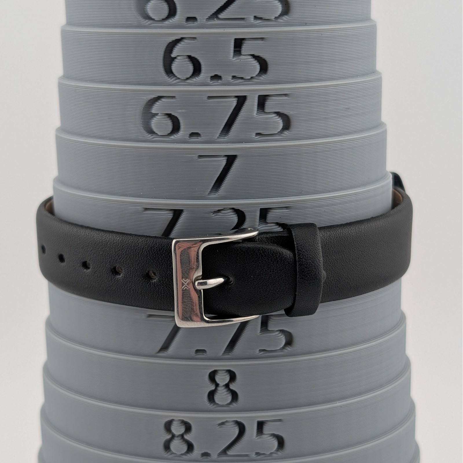 Skagen Denmark Crystal Bezel White Dial Black Leather Strap Watch 347SSLP