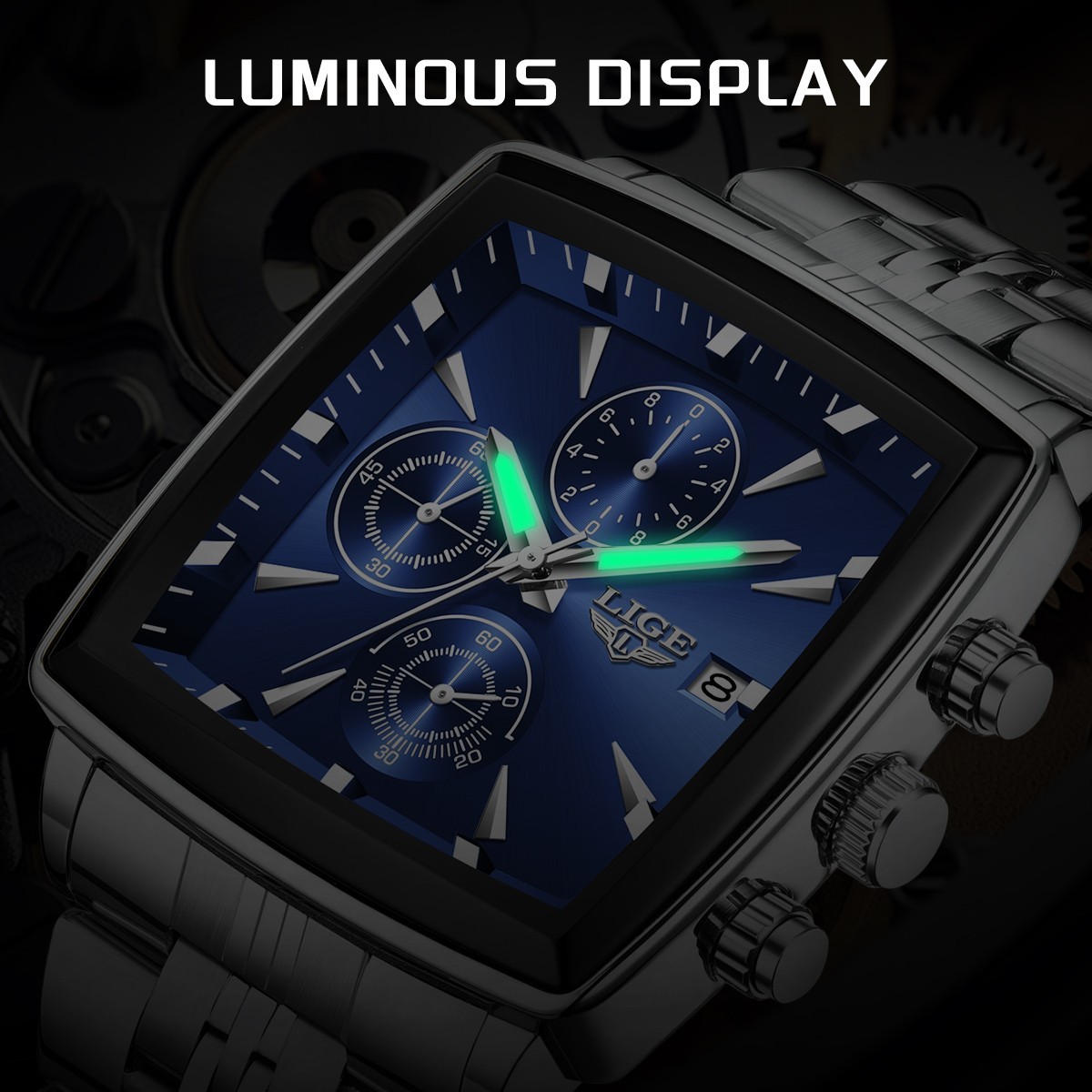 2026 Men Watch Date Multifuntion Chronograph Waterproof Male Business Wristwatch