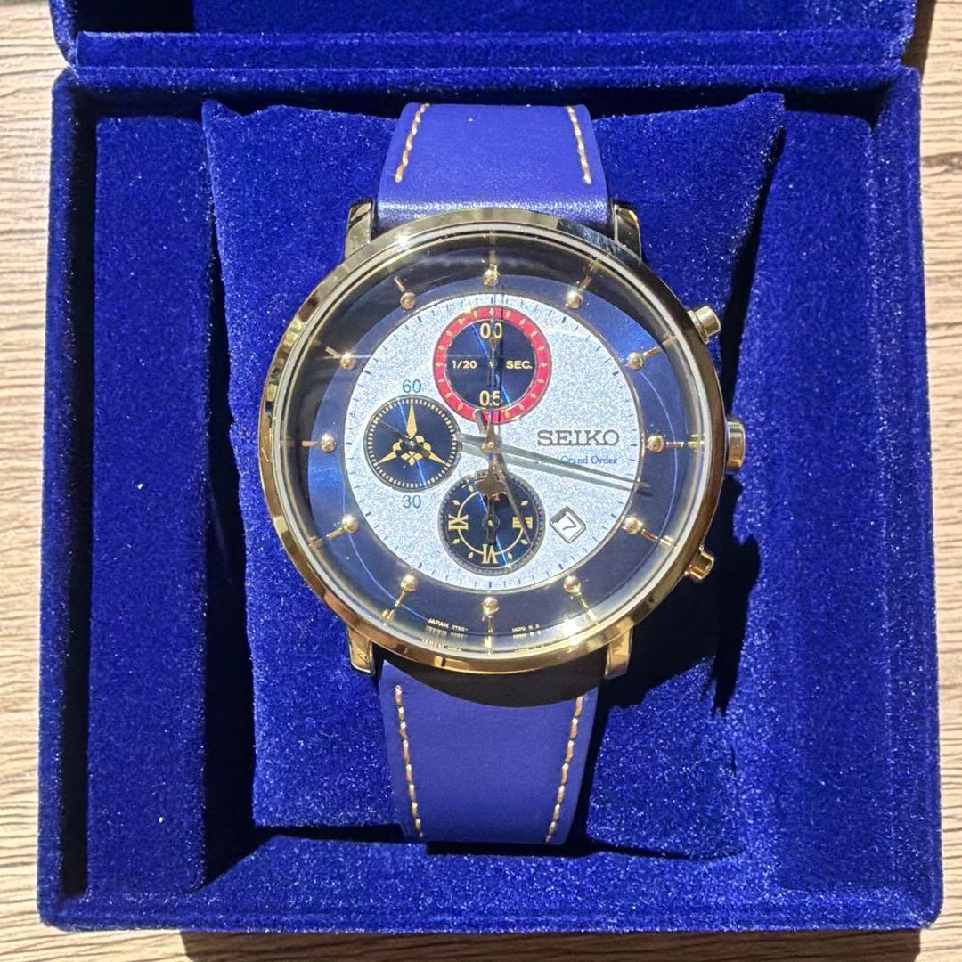 SEIKO Fate Grand Order FGO Watch Altria Caster SZER082 Chronograph Box Paper