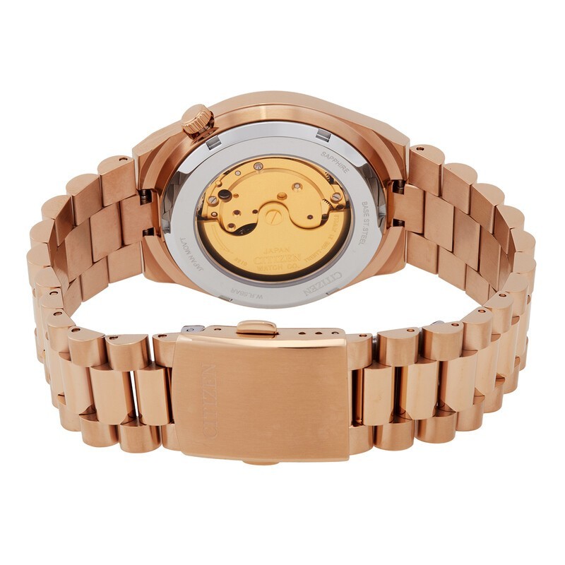 Citizen TSUYOSA Gradient Red Dial Rose Gold Tone 40mm SS Watch # NJ0153-82X