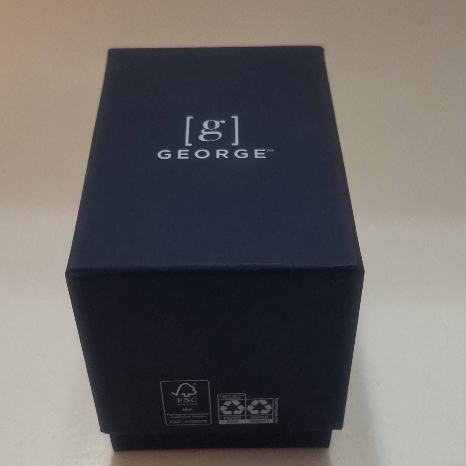 George Alarm-Stopwatch Men’s Digital Quartz 50M Sport Watch Black/Blue w/Box