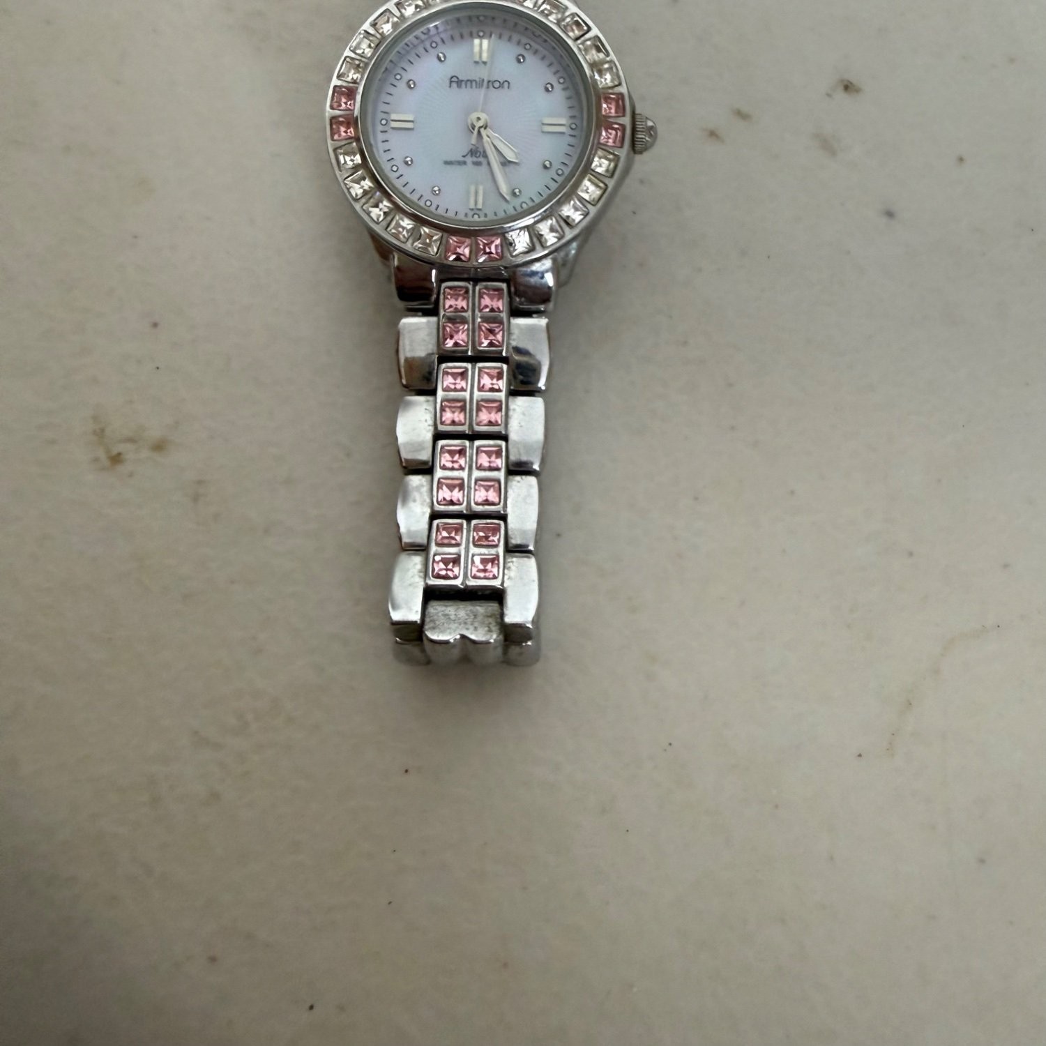 Armitron Now Wristwatch Silver Stainless Steel Deployment Clasp
