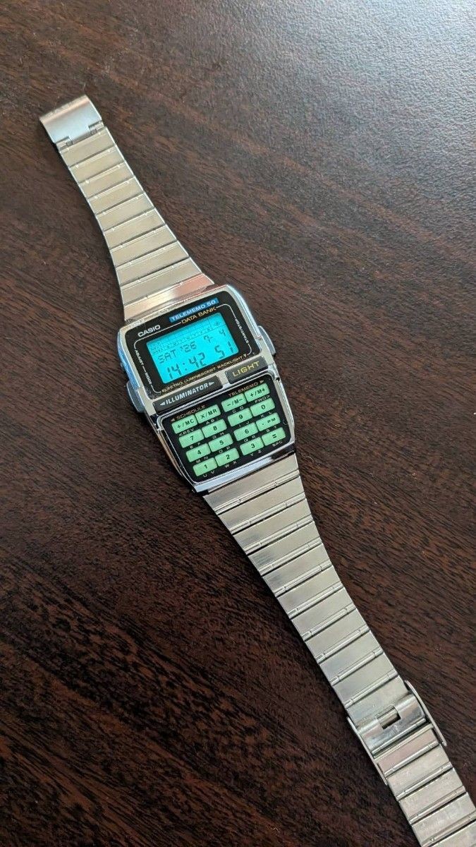 CASIO working men’s DBC 630 calculator databank wristwatch