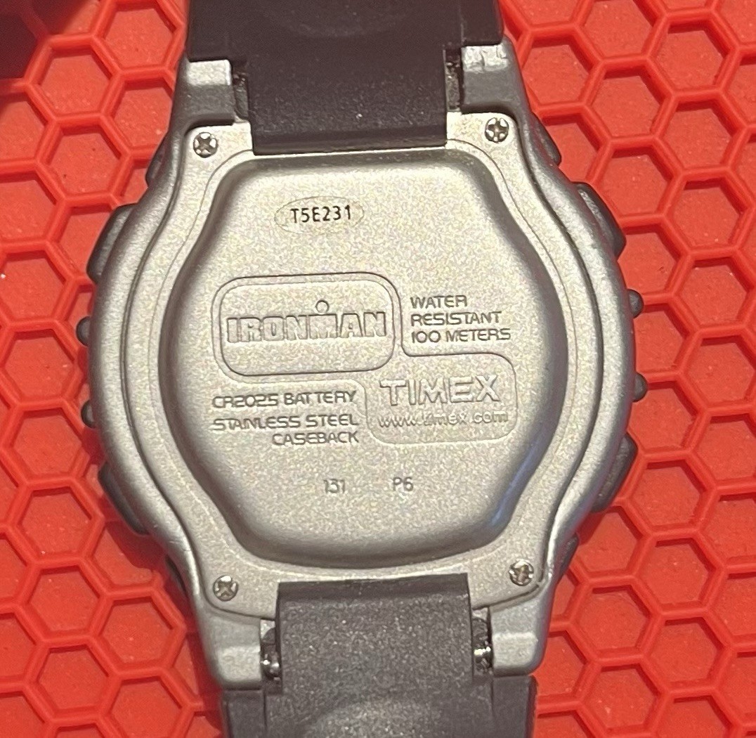 Timex T5E231 Ironman Triathlon Indiglo Flix 100 Lap 100 meters New Battery