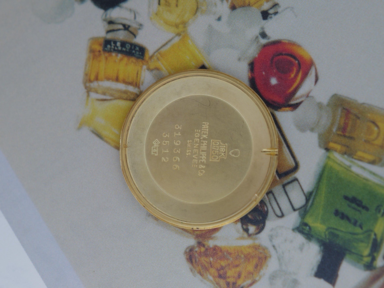 Patek Philippe Calatrava Reg.3512 Case Gold 18K Black Onix Dial With Crack