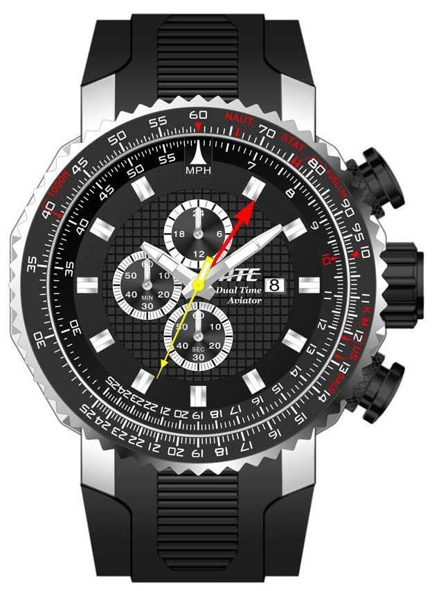ATC2250K Pilot Watch Aviator Watch Chrono/Dual-Time Watch **70% Off!**