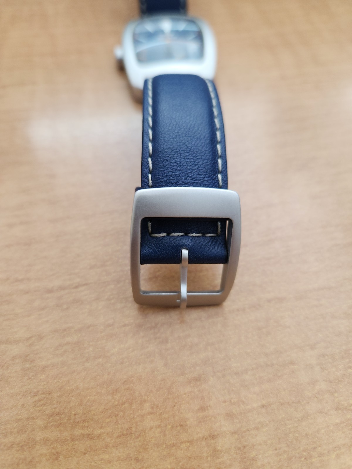 Vintage 1990s COLT MAN STUDIO WATCH- Rare Blue Dial Matte Aluminum Case – New
