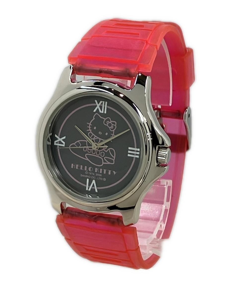 [A1R] Sanrio Hello Kitty Character Quartz Gray Ladies Watch [q2s]