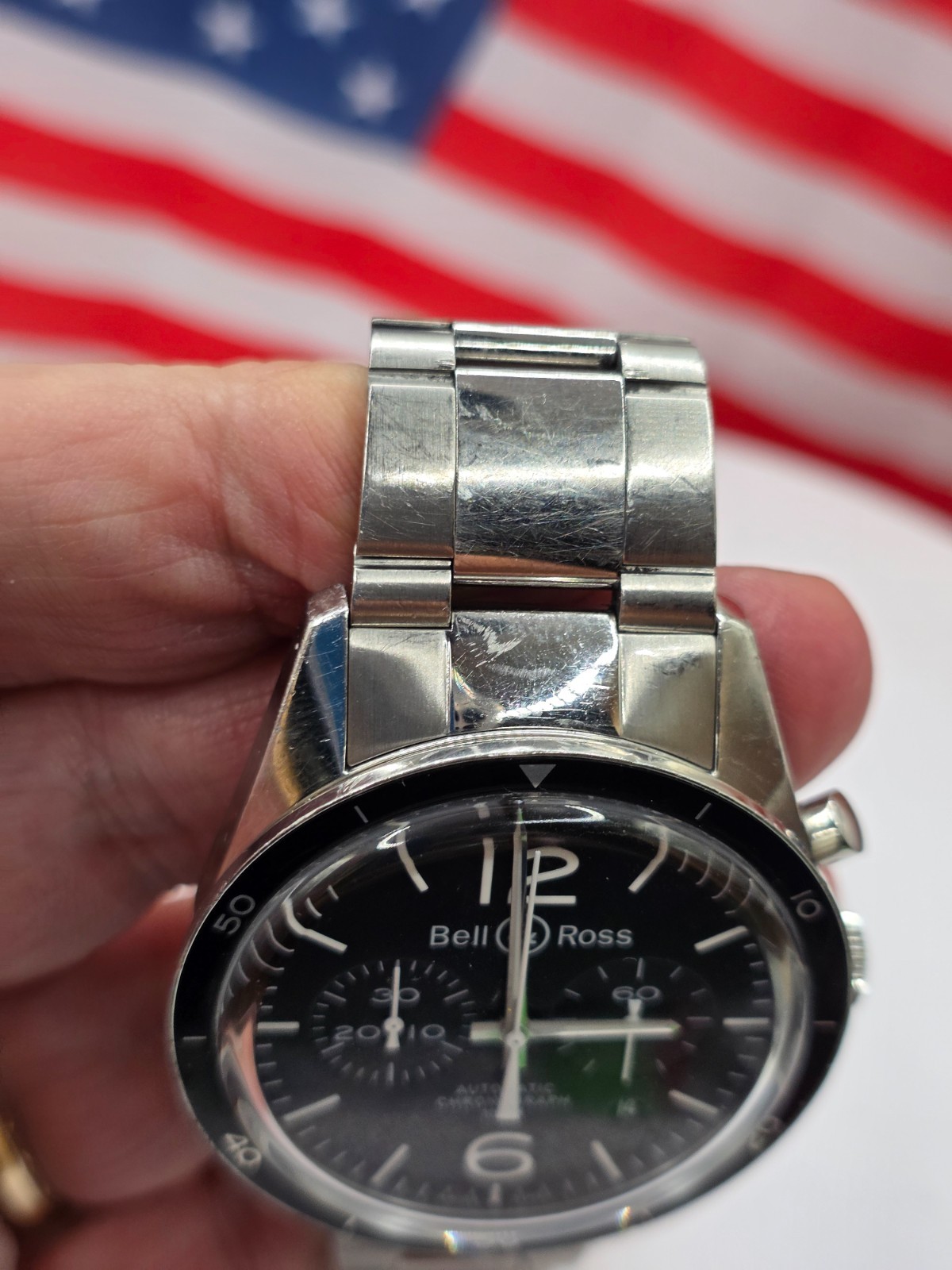 BELL &ROSS BR126-95-SP AUTOMATIC 42mm WATCH CHRONOGRAPH