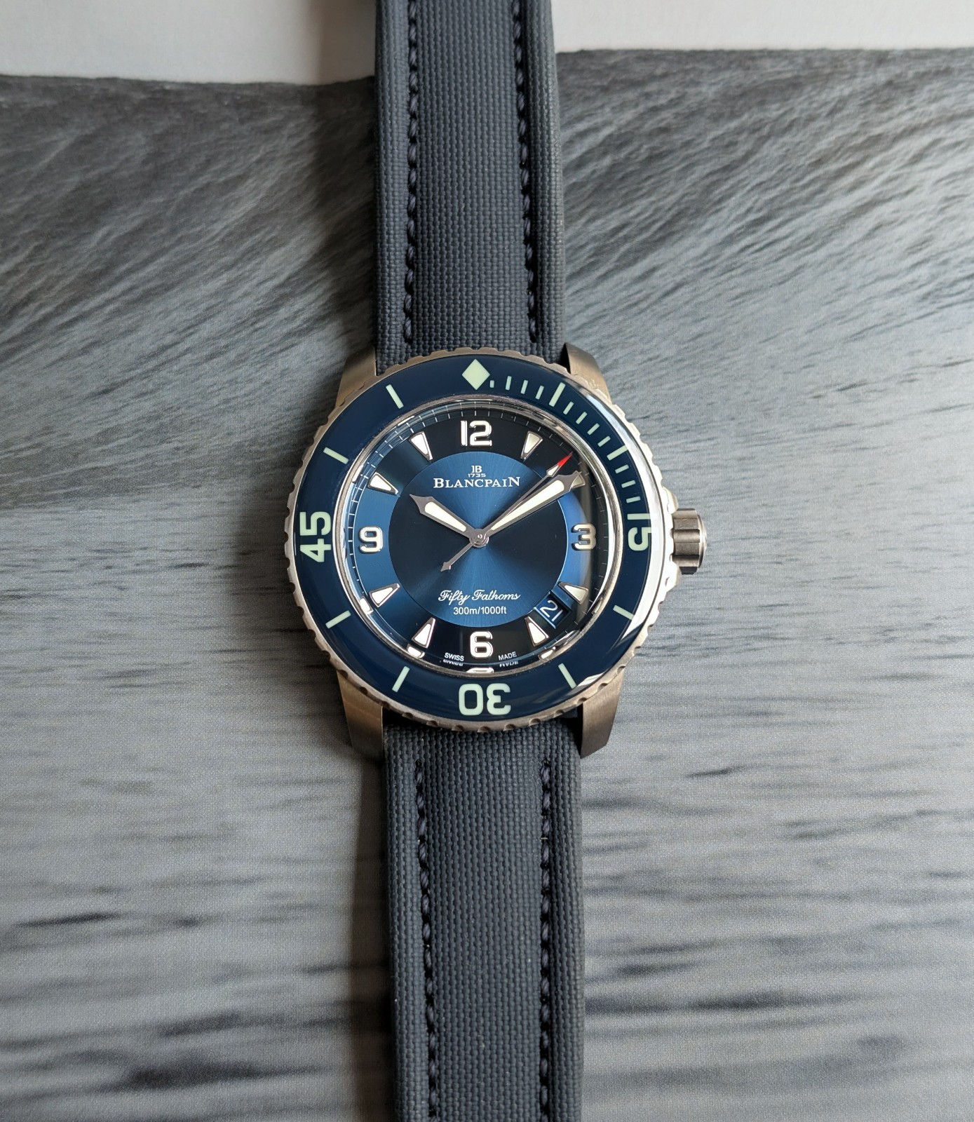 Blancpain Fifty Fathoms 5015 Titanium – Box and Papers – 2025