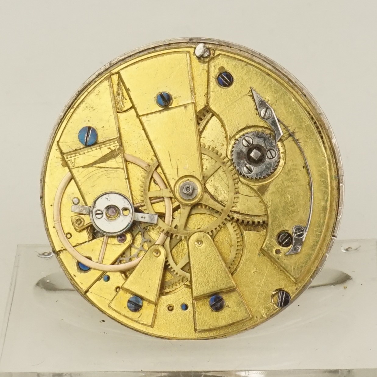 Rare! Silver Dial Movement Pocket watch Men’s no fusee no repeater no duplex RAR