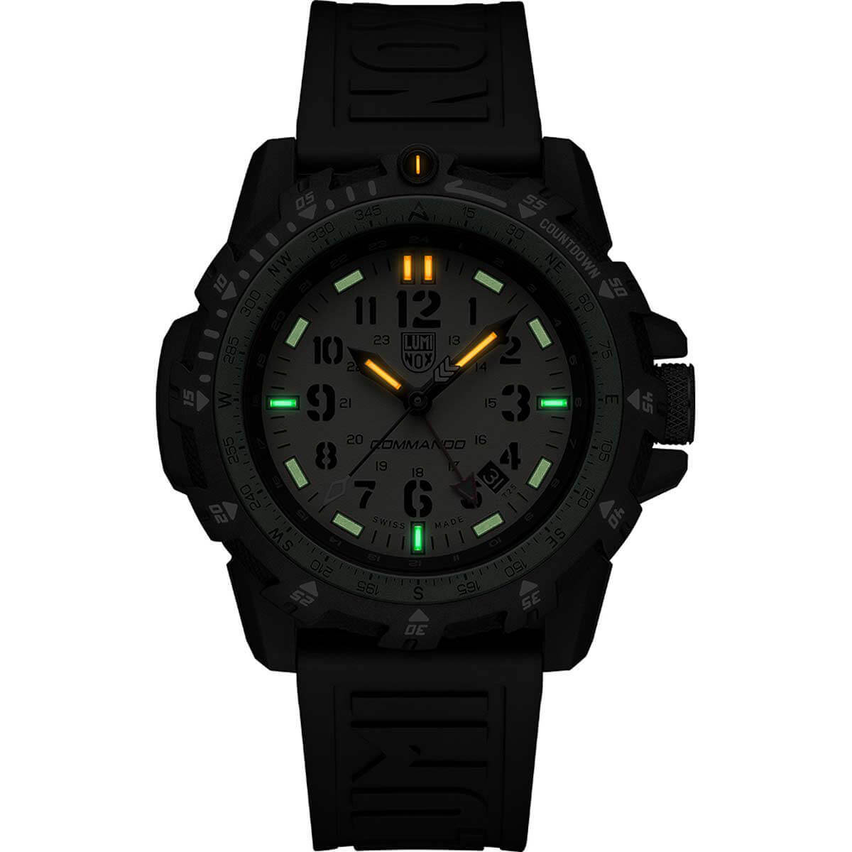 Luminox Men’s Watch Commando Raider Compass Beige Dial Black Rubber Strap 3321