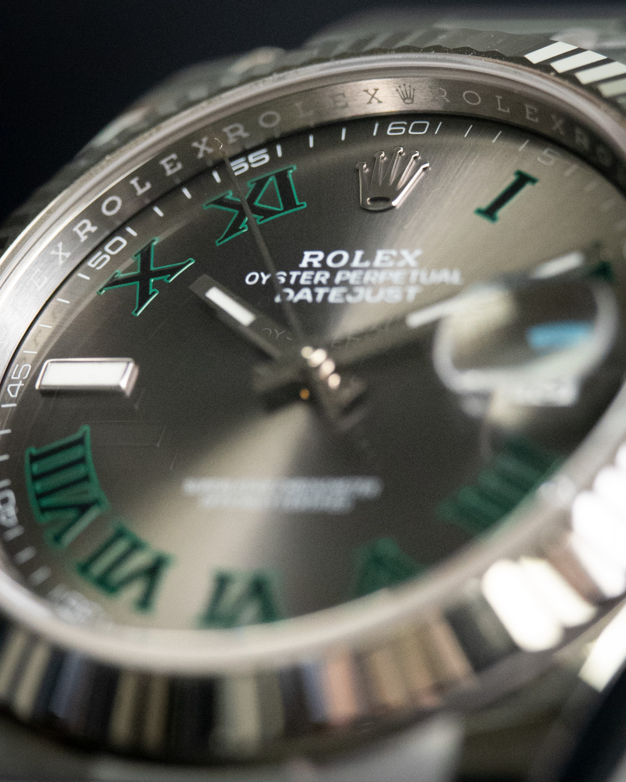 Rolex Datejust 41 126334 Wimbledon Slate Dial Oyster Full Links Box & Papers
