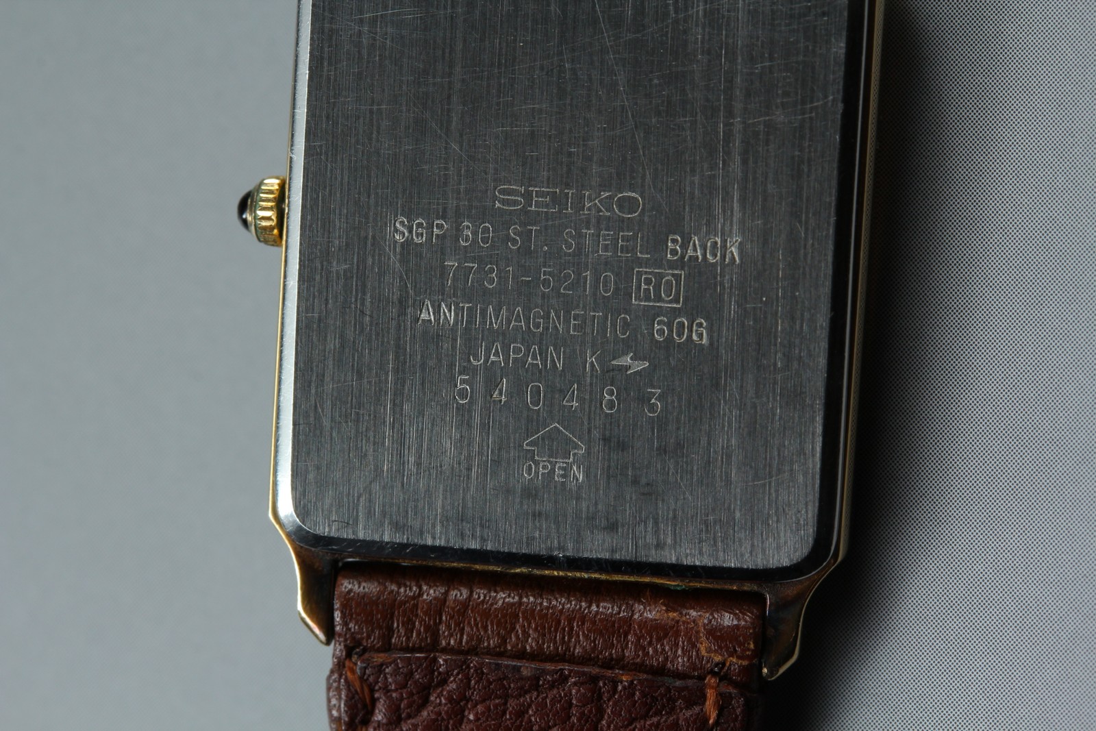 [Near MINT] Seiko Dolce 7731-5210 Gold Dial Quartz Men’s Watch From JAPAN