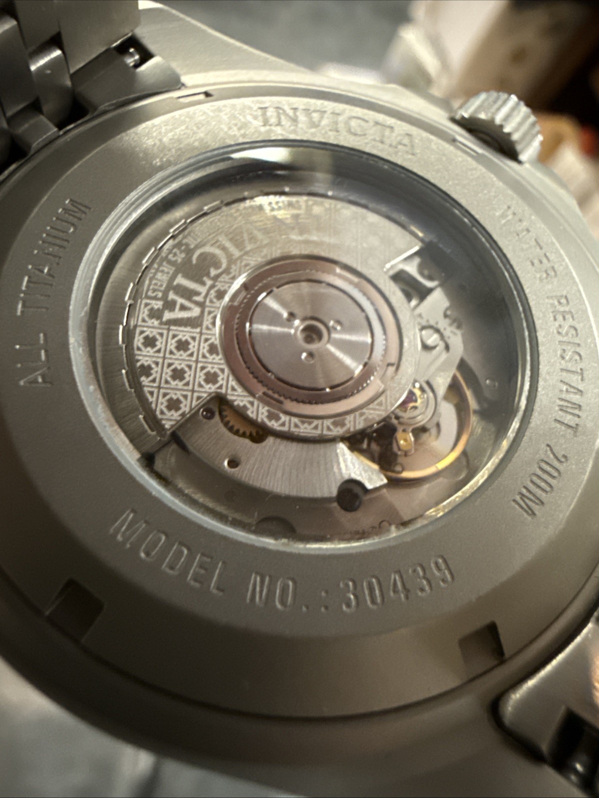 RARE Invicta Titanium Diver Meteorite “PEPSI” Bezel 25J Swiss SW300 Auto #30439