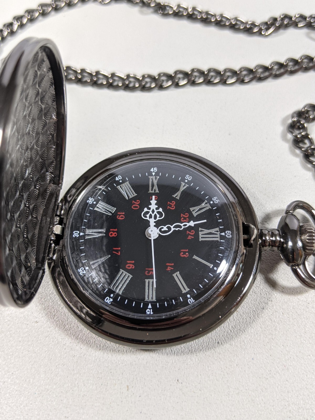 To my Son Black White Round Case 46.5 mm Case Pocket Watch