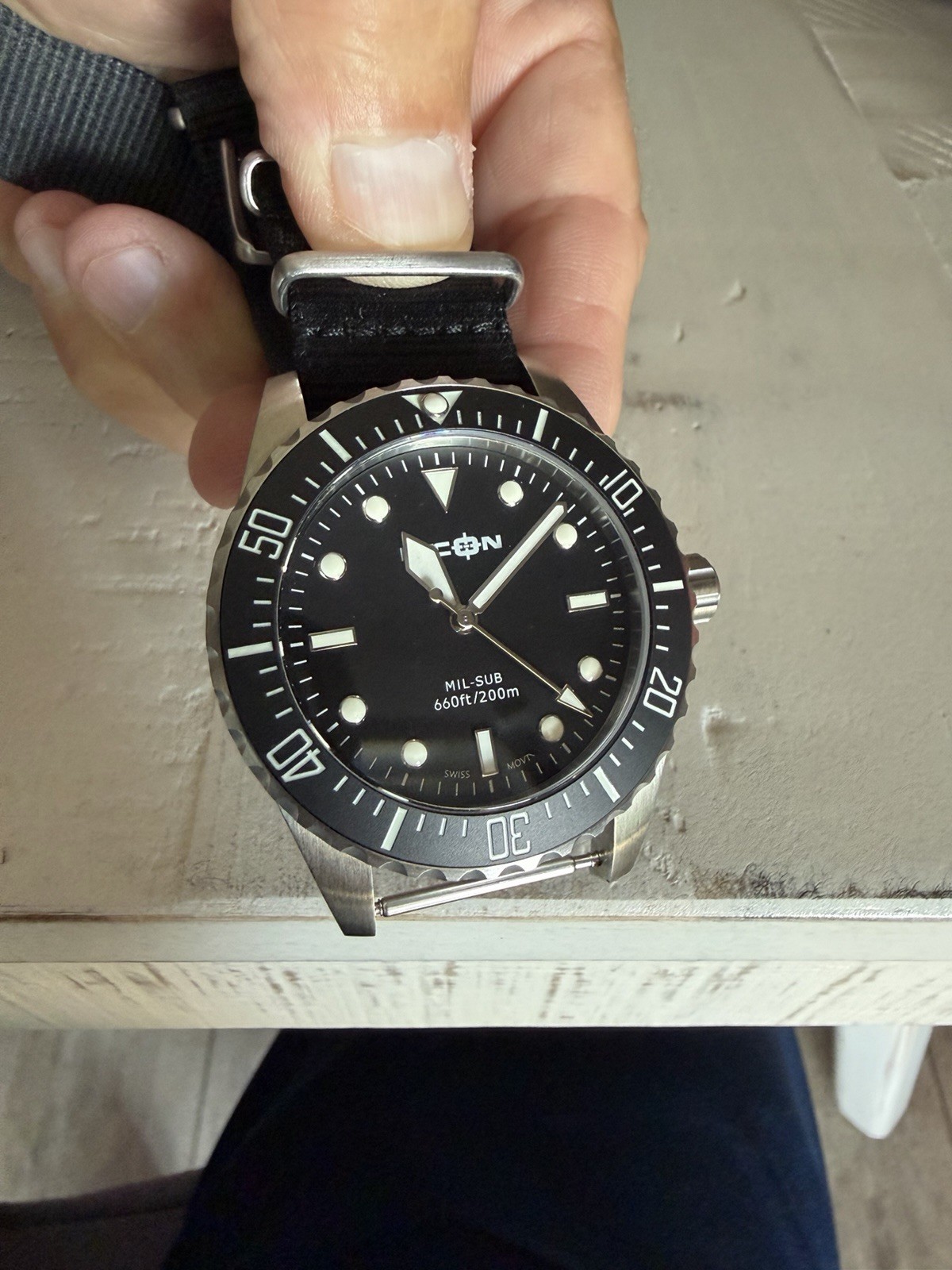 Used Recon Dive Watch Watch Never In Water Mint Condition With A New Battery