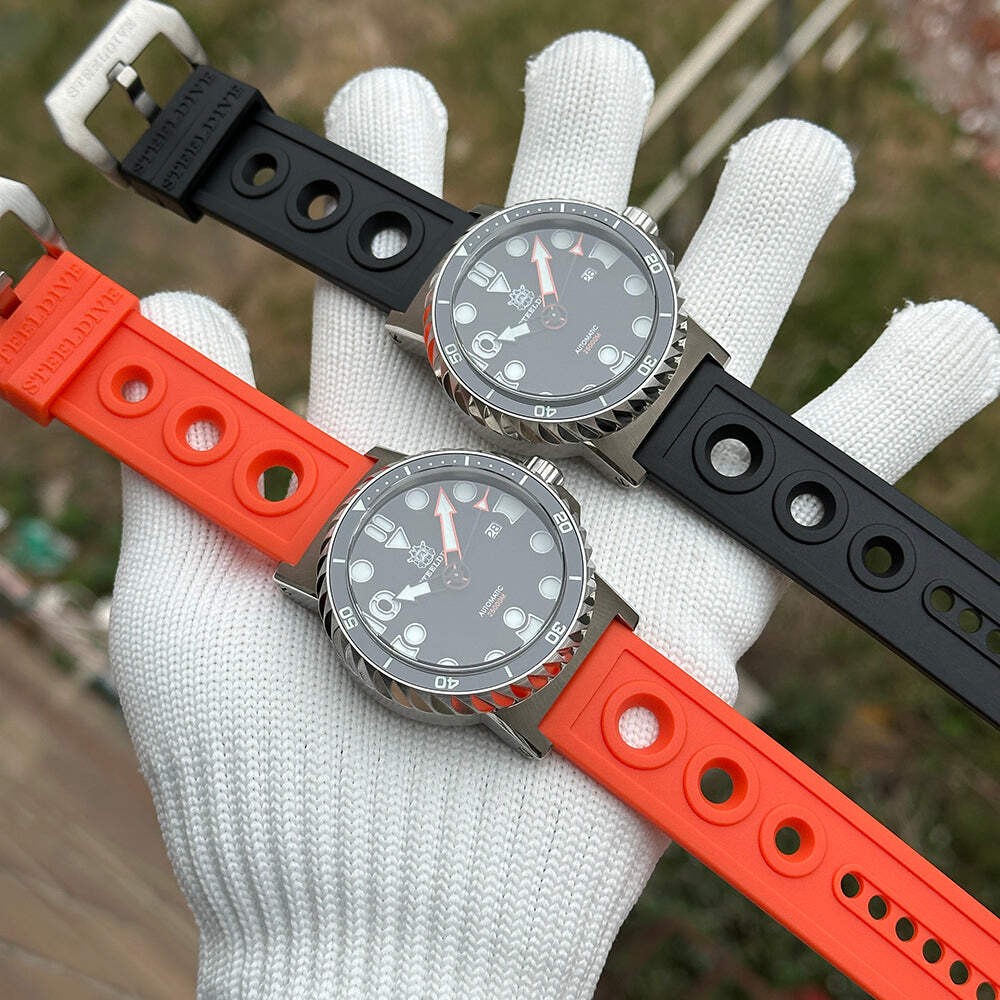 STEELDIVE SD1982H — Date Function 46.5MM Sapphire Ceramic Bezel NH35 Dive Watch