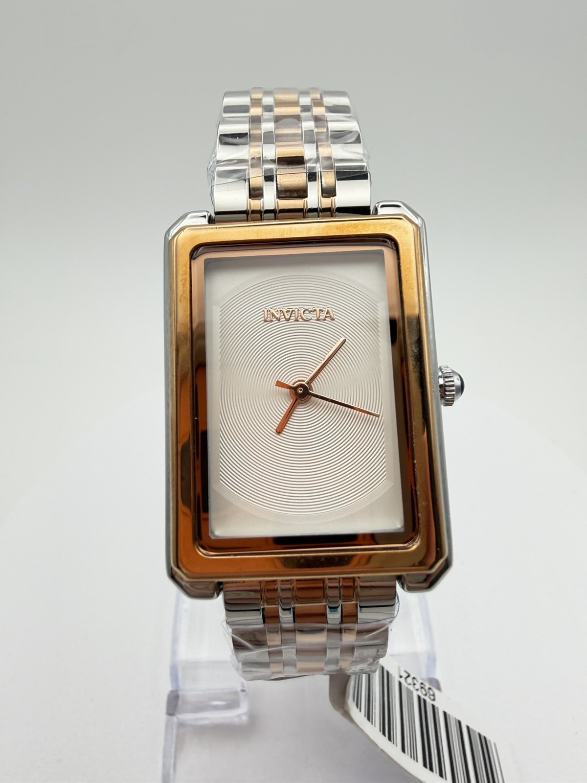 69321- Invicta Women’s Rectangle 24mm Two-Tone Steel Quartz Watch, 30m.