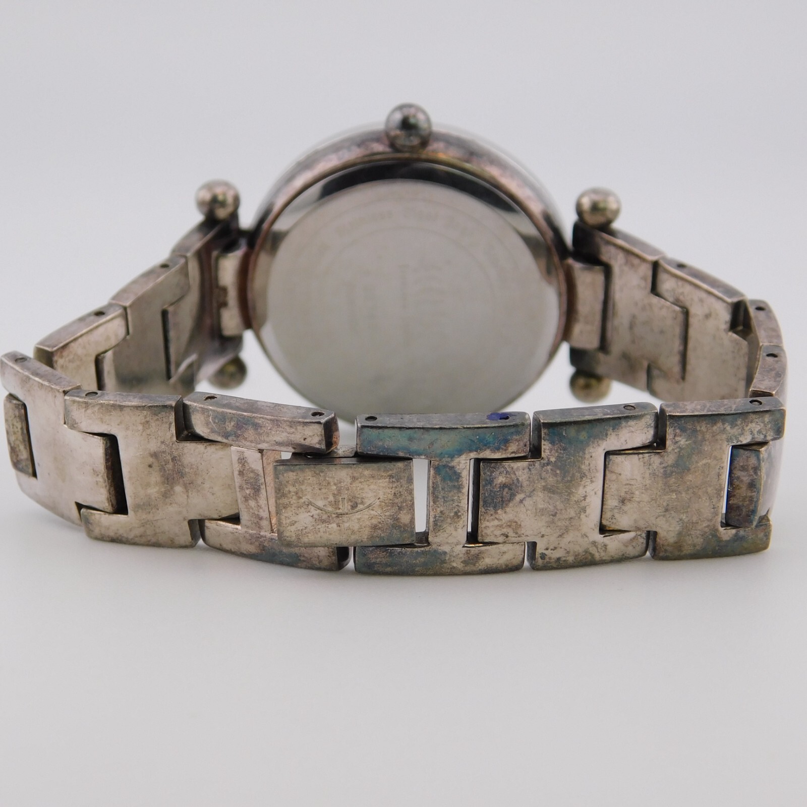 ECCLISSI 22340 925 Sterling Silver Quartz Analog Women’s Watch Sz.6″ New Battery
