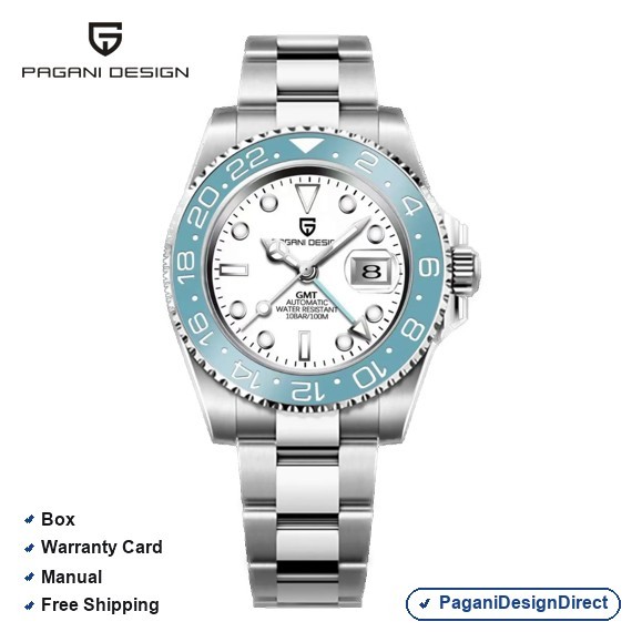 Pagani Design PD-1662A Blue White Men Automatic Watch