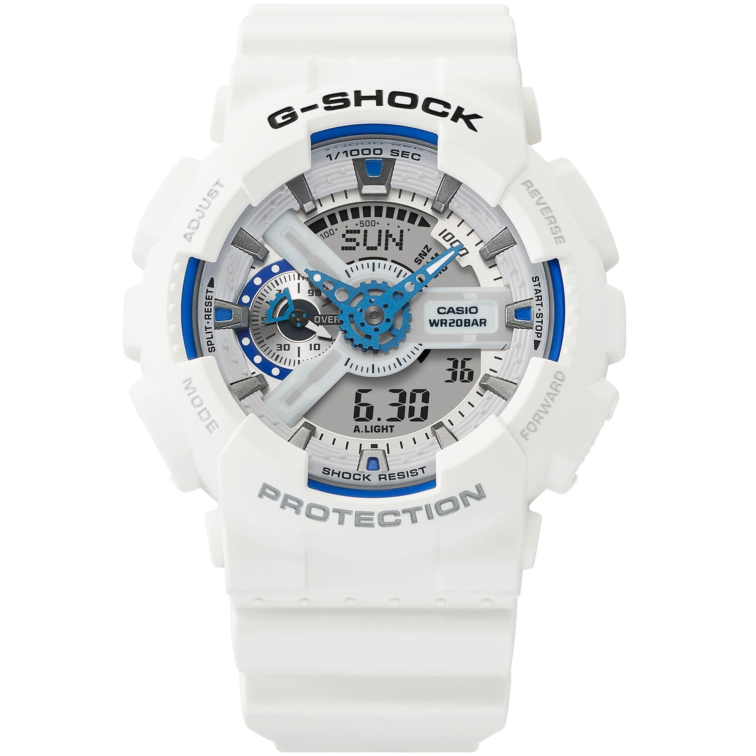 CASIO G-SHOCK GA-110HDS-7AJF HIDDEN GLOW Analog Digital Watch White 51.2mm