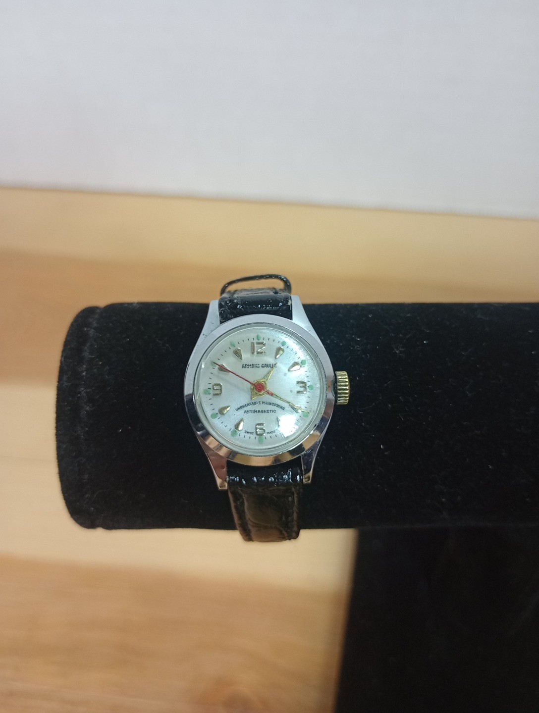 Rare VTG Armand Gaulle Automatic Watch 22mm Anti-magnetic Unbreakable Hairsp