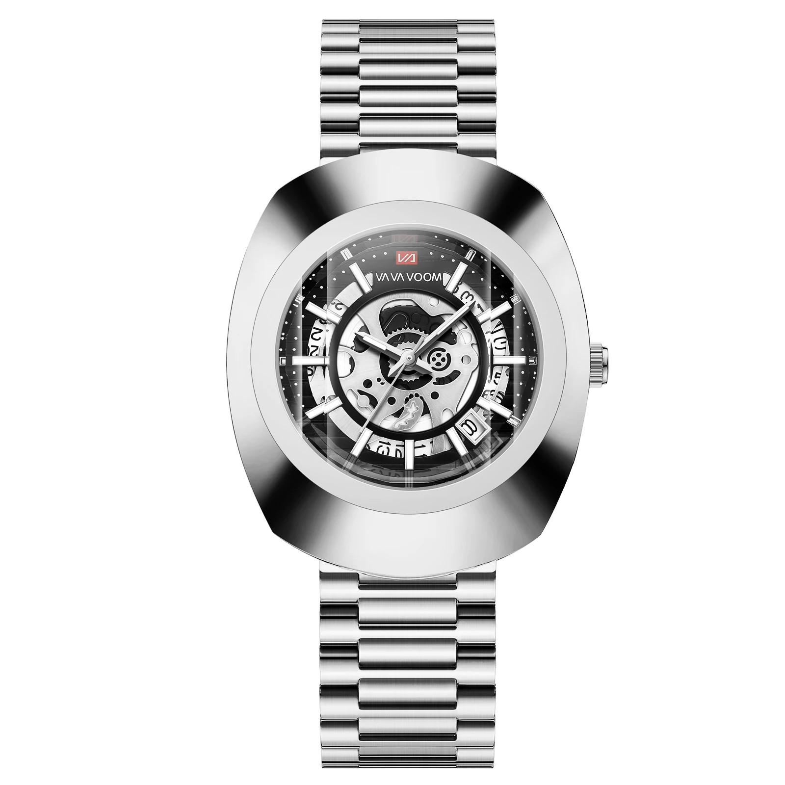 Quartz Watch Fashion Oval Hollow Original Top Business Style 3Bar Stainless St