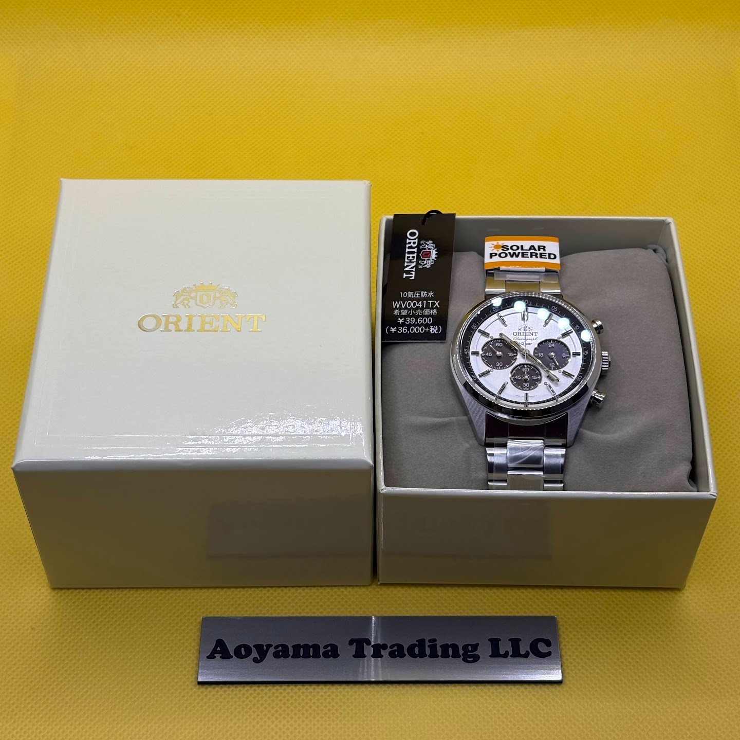 ORIENT NEO 70’s SOLAR PANDA WV0041TX Solar Chronograph Men Watch New Japan🔥