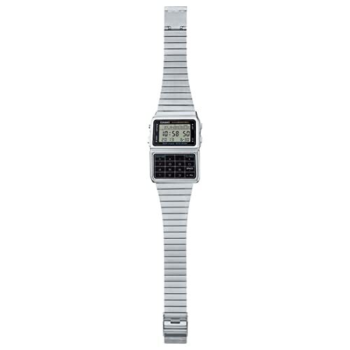 Casio Silver Tone 25 Memory Calculator Databank Watch DBC-611-1DF