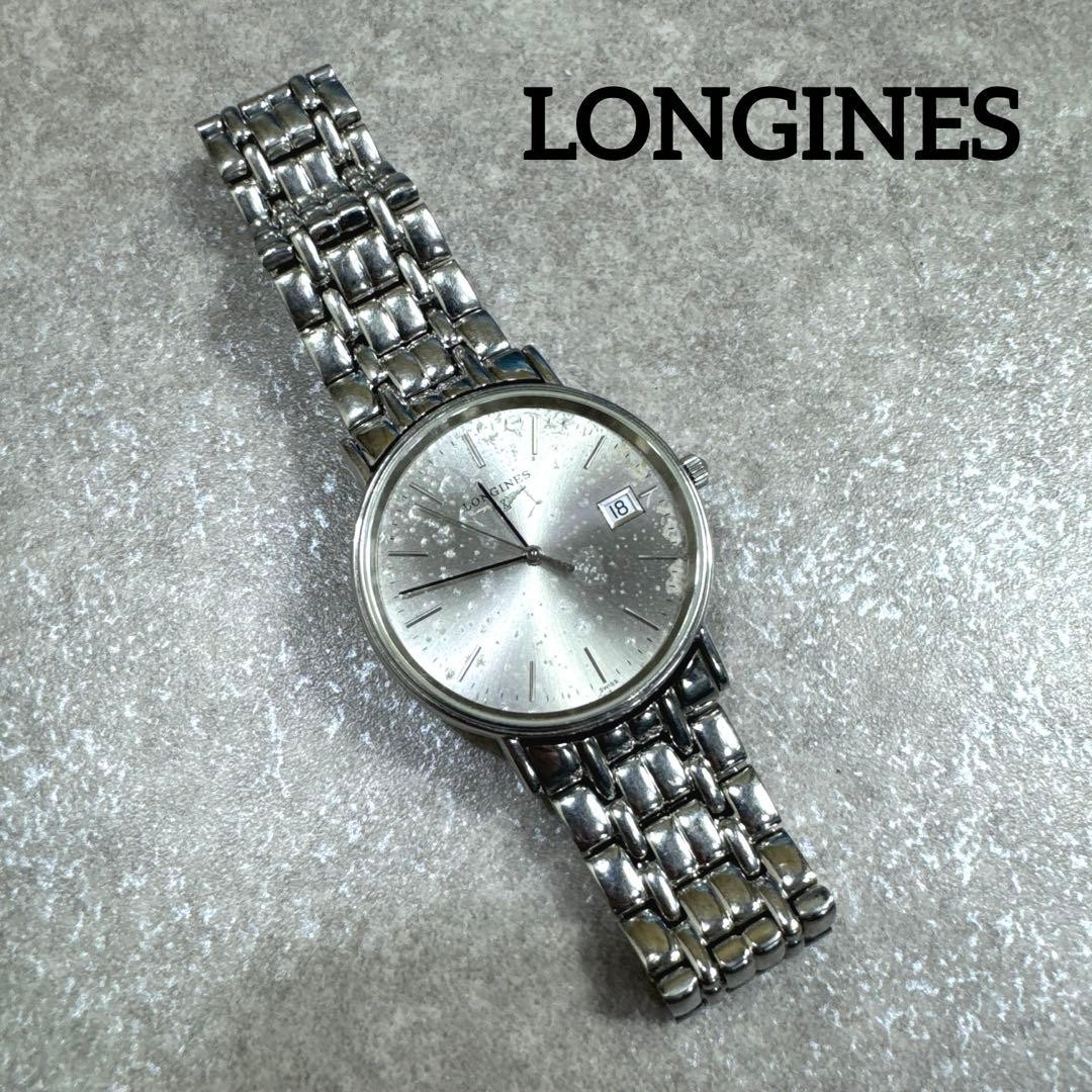 LONGINES L4.720.4 Quartz Date Watch junk 22cm 8.7in Stainless Steel japan