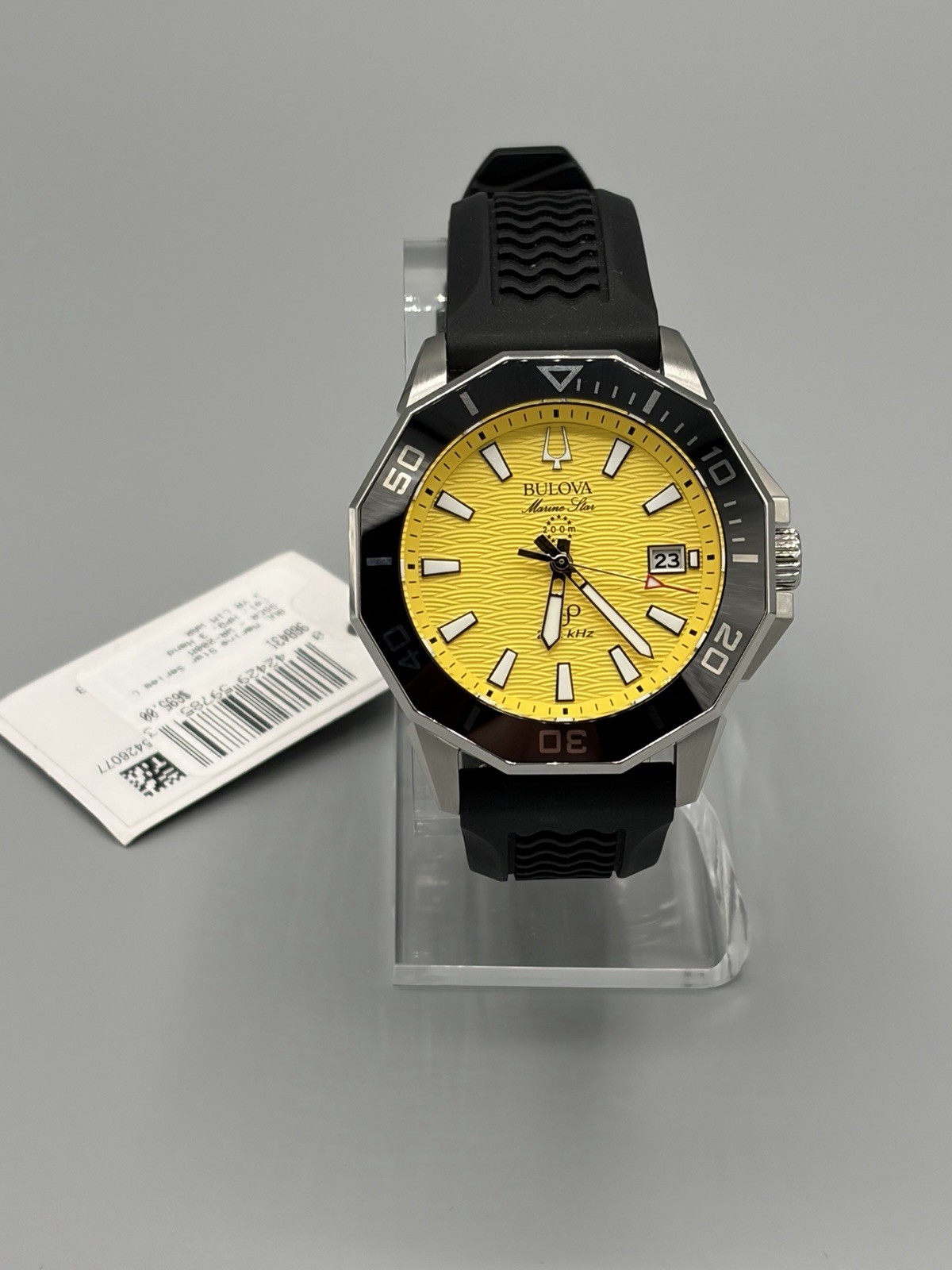 Bulova Marine Star Series C Precisionist Men’s Watch – Model 96B431 –Yellow Dial