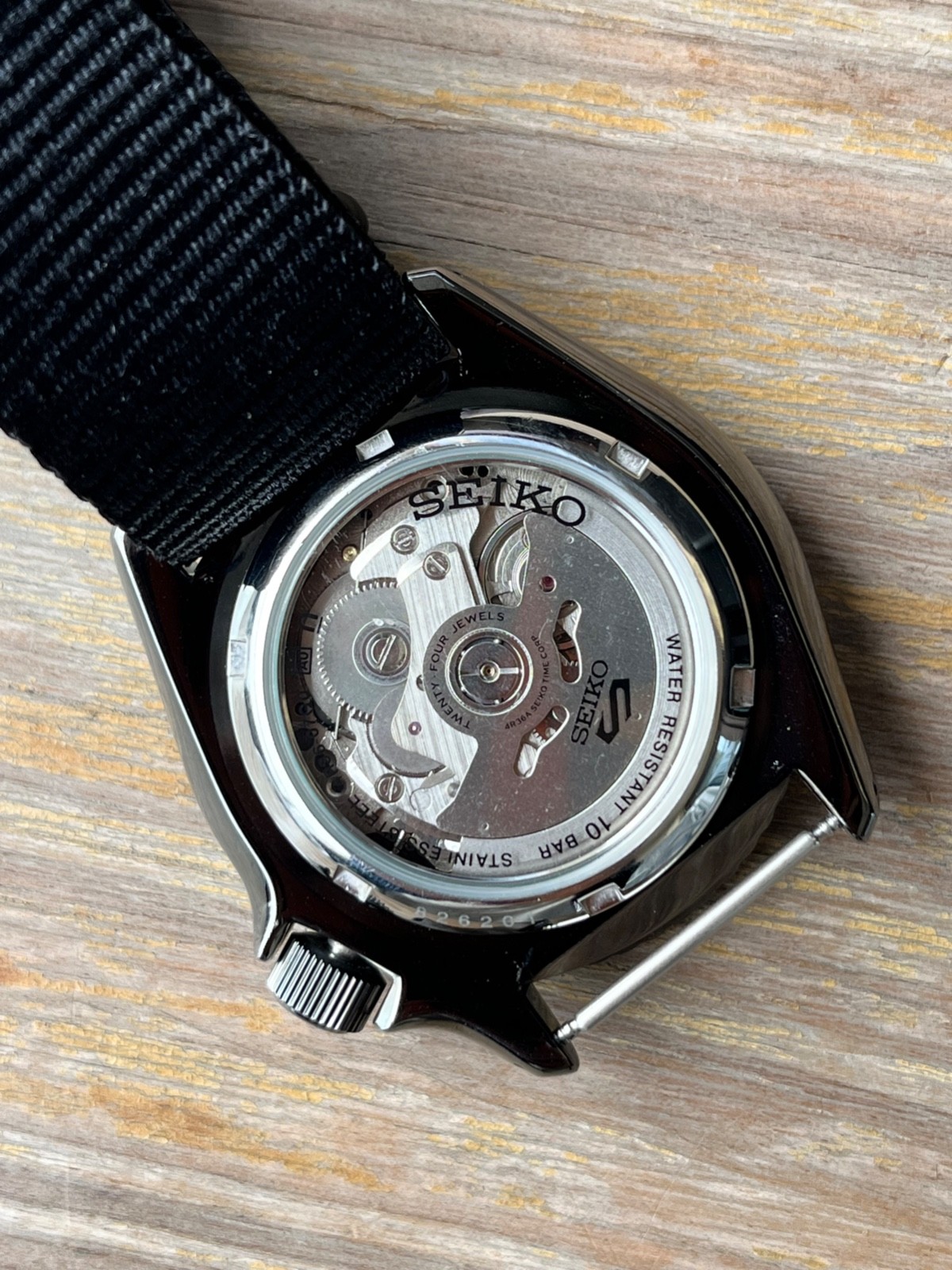 Seiko SRPD79K1 Automatic Black Dial 42mm 4R36 Nylon Strap Watch