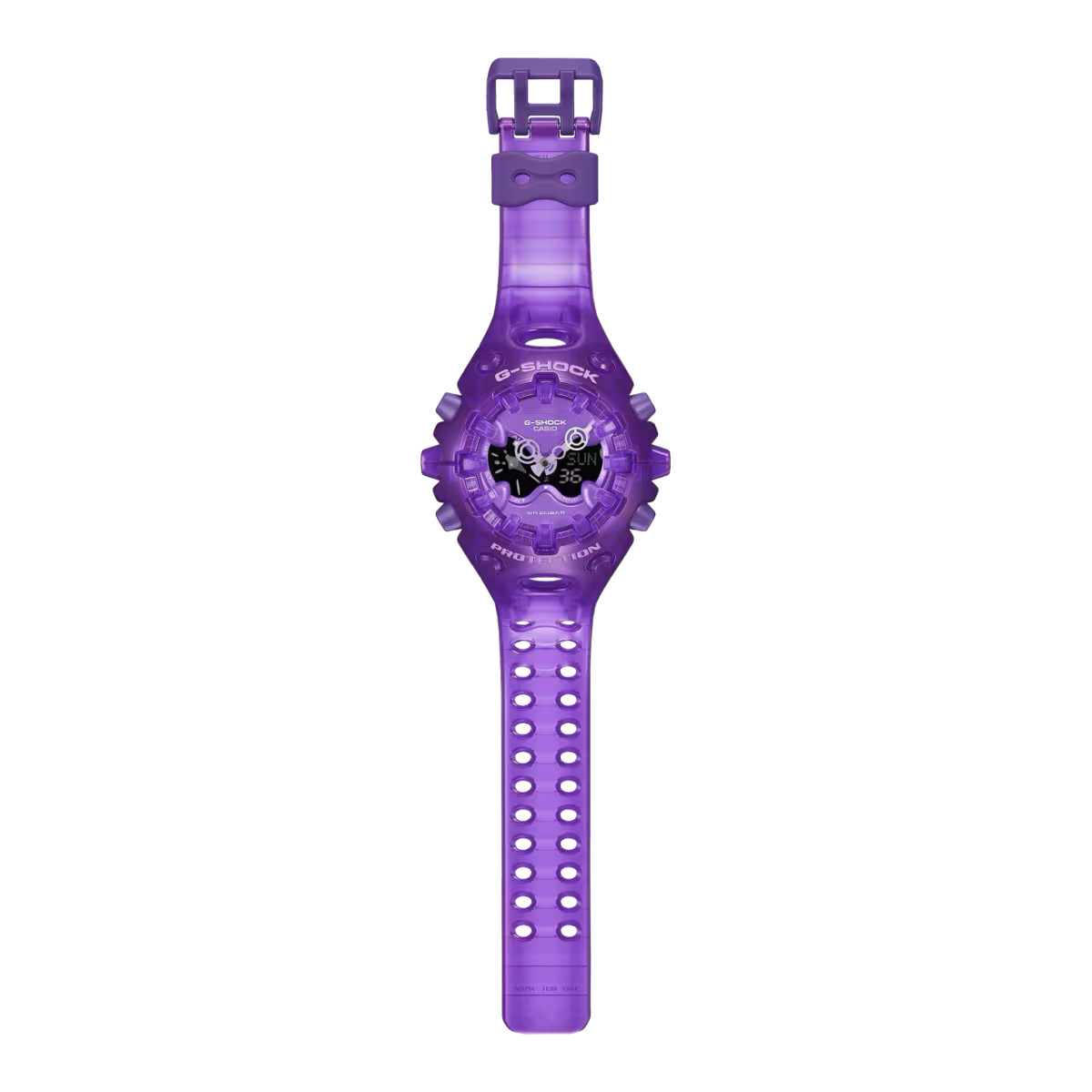 Casio G-Shock GA-V01 SERIES Analog-Digital Translucent Purple Watch GAV01SKE-6A