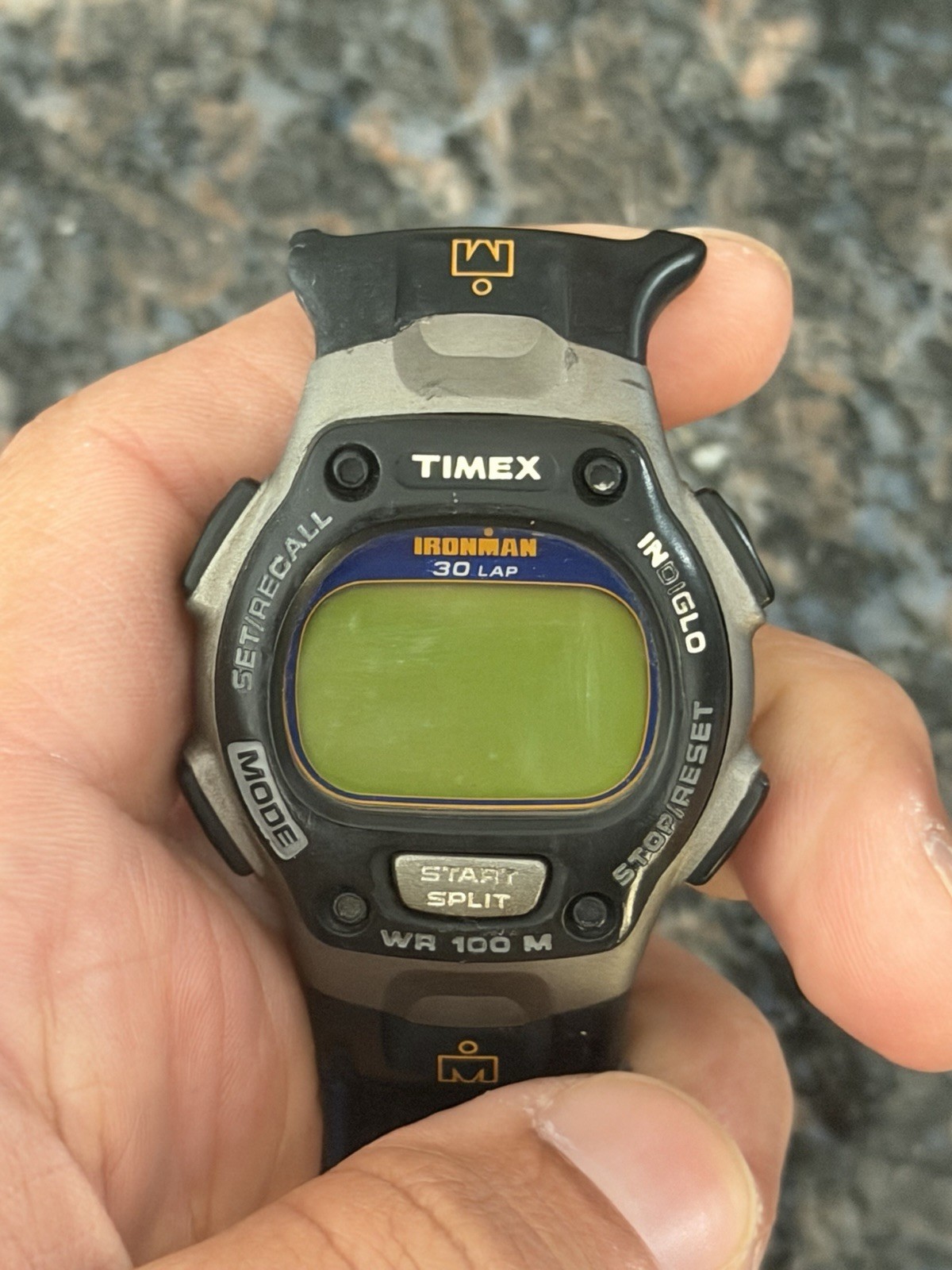 Timex Ironman Unisex Digital Water Resistant 100 Meters 30 Lap Needs Repair!