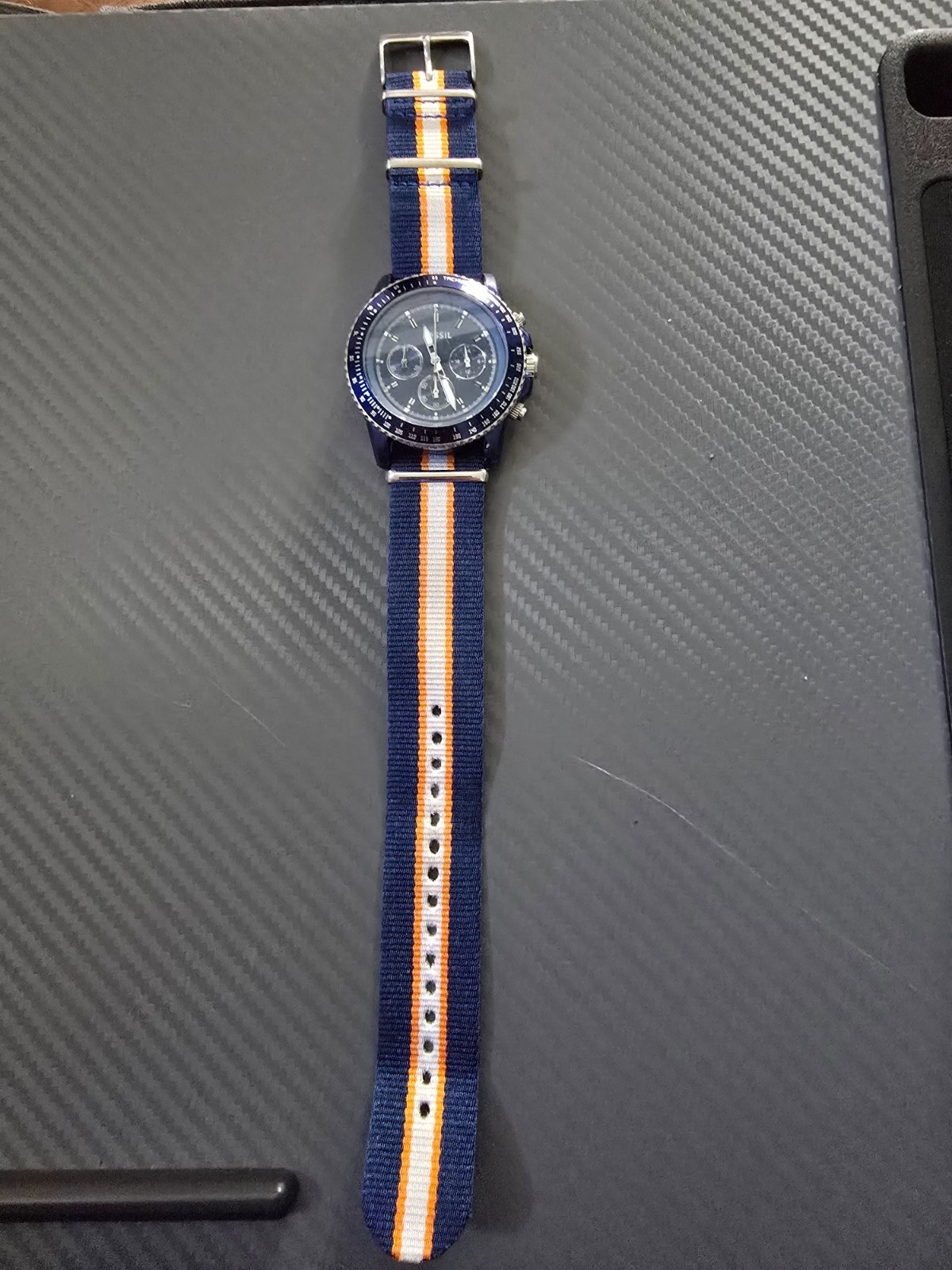 Fossil CH-2767 with Fossil Nato Strap – NEW BATTERY