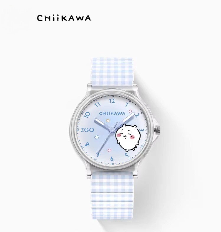 ZGO Chiikawa Usagi Watch Women’s Quartz TPU Strap Water Resistant Cute Gift