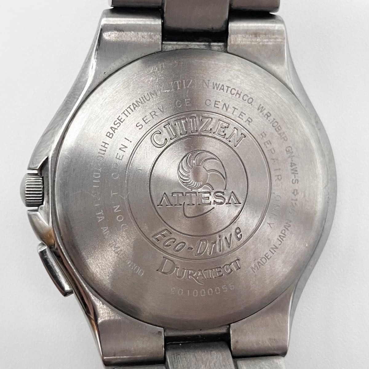 Citizen Attesa H110-T011331 Eco-Drive Radio Black Dial Titanium Watch Japan