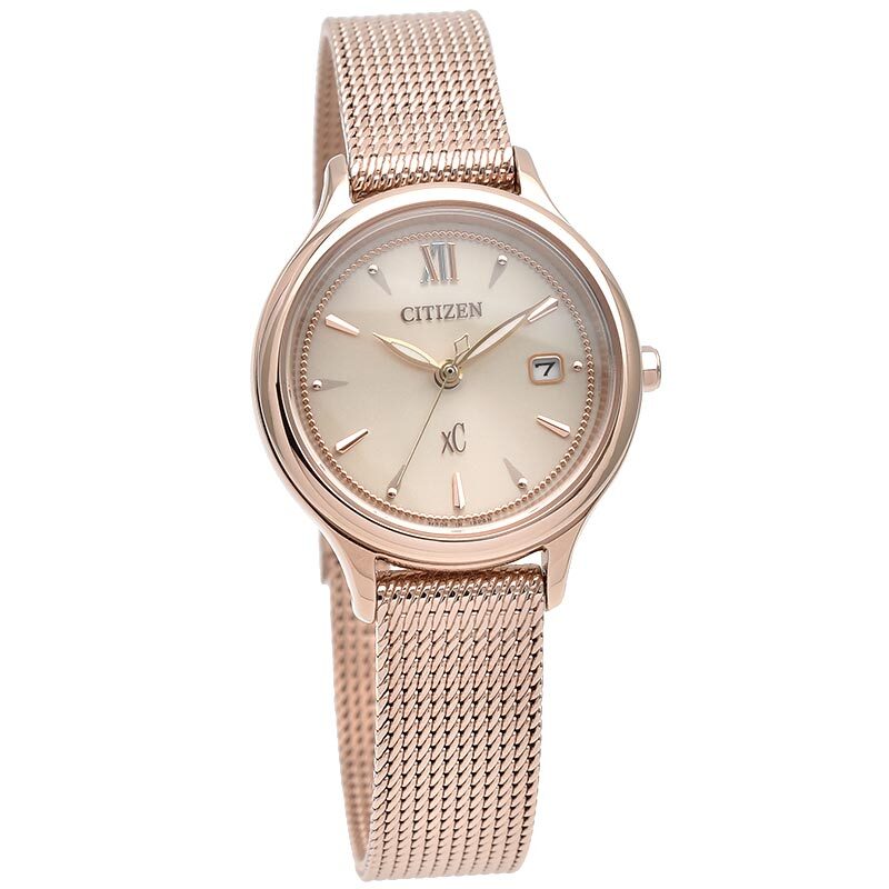 Citizen xC EW2635-54A Quartz Pink Gold Dial 28 mm Watch