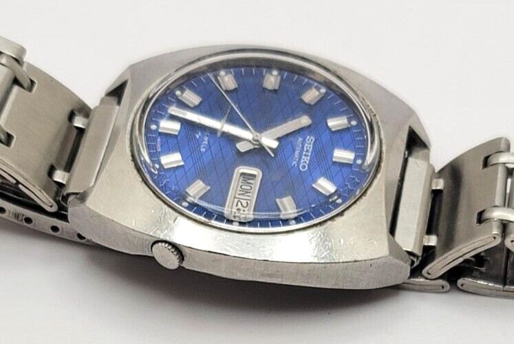 Seiko Argyle Vintage Diamond Pattern Dial Automatic Japan Mens Watch 7009-8009-P